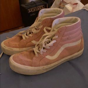 Pink high top vans
